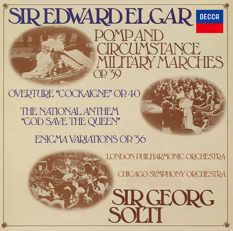 Sir Edward Elgar (1857-1934), Sir Georg Solti, London Philharmonic Orchestra & Chicago Symphony Orchestra (CSO) - Pomp & Circumstance, God Save The Queen, Enigma Variations Japan Edition, UHQCD