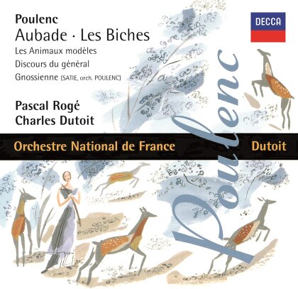 Charles Dutoit, Francis Poulenc (1899-1963), Pascal Rog&eacute; & Orchestre National de France - Aubade / Les Biches / Les Animaux Modeles (Japan Edition, UHQCD)