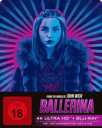 Ballerina - From the World of John Wick (2025) (Limited Edition, Steelbook, 4K Ultra HD + 2 Blu-rays)