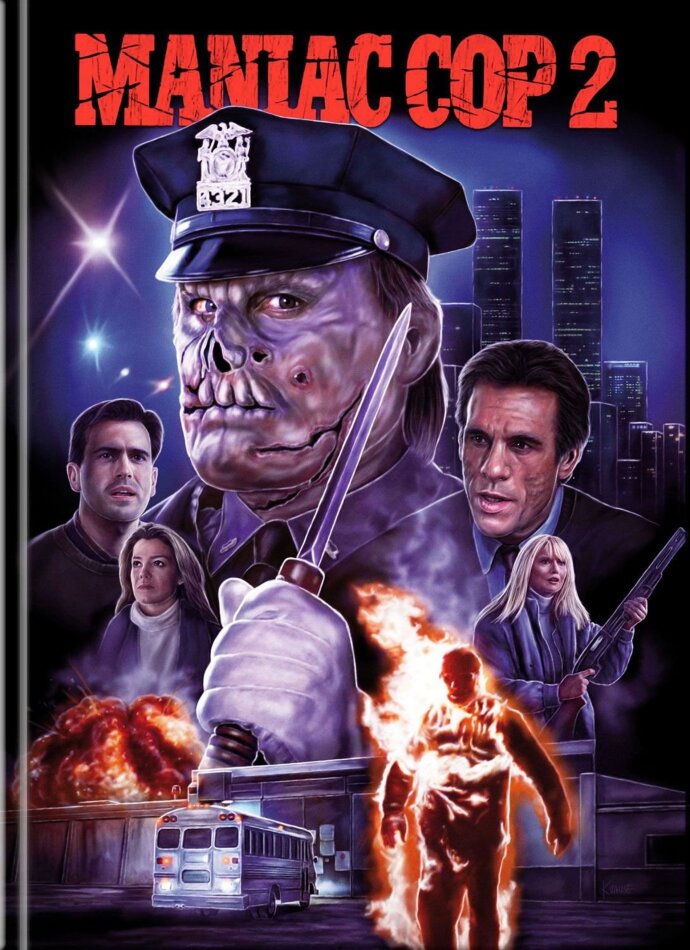 Maniac Cop 2 (1990) Cover B, Limited Edition, Mediabook, 4K Ultra HD + Blu-ray