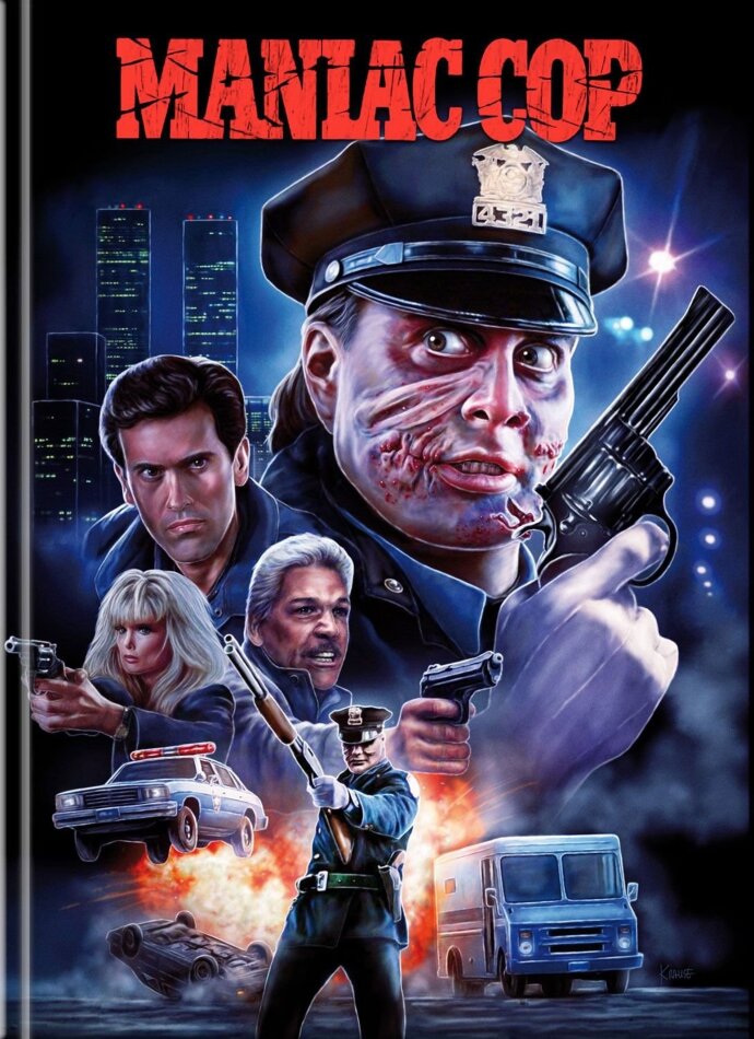 Maniac Cop (1988) Cover B, Limited Edition, Mediabook, 4K Ultra HD + Blu-ray