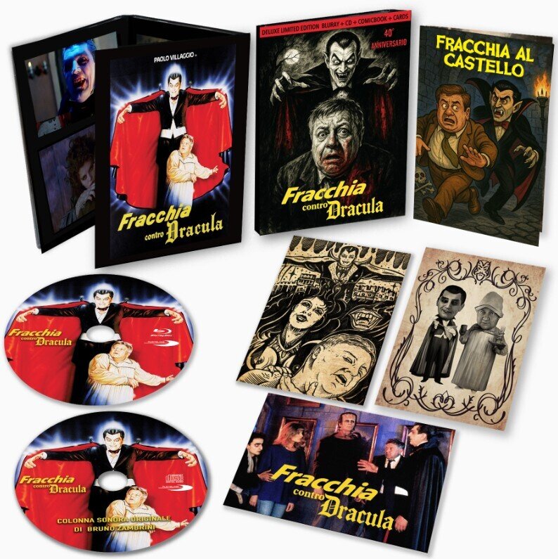 Fracchia contro Dracula (1985) + Cards, 40th Anniversary Edition, Limited Deluxe Edition, Blu-ray + CD + Buch