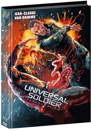 Universal Soldier: Regeneration (2009) (Cover A, Wattiert, Limited Edition, Mediabook, Blu-ray + DVD)