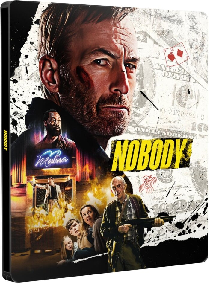 Nobody (2021) Édition Limitée, Steelbook, 4K Ultra HD + Blu-ray