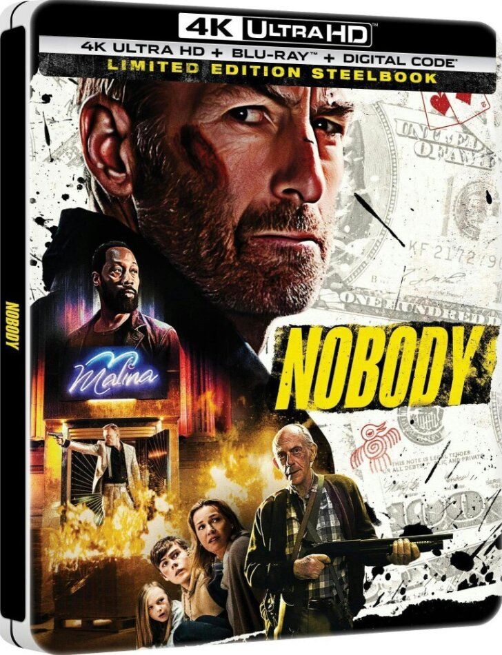 Nobody (2021) Limited Edition, Steelbook, 4K Ultra HD + Blu-ray