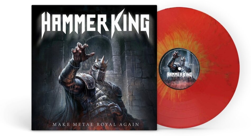 Hammer King - Make Metal Royal Again Gatefold, Red/Gold Splatter Vinyl, LP