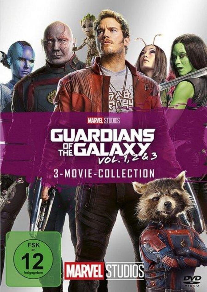 Guardians of the Galaxy Vol. 1, 2 & 3 - 3-Movie-Collection 3 DVDs