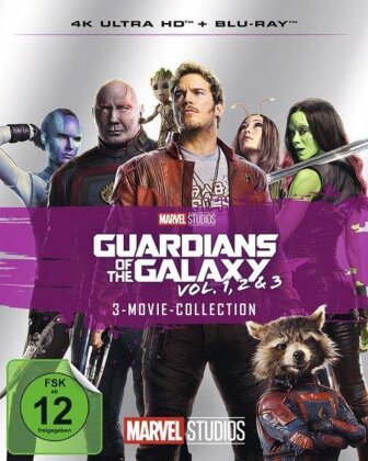 Guardians of the Galaxy Vol. 1, 2 & 3 - 3-Movie-Collection (3 4K Ultra HDs + 3 Blu-rays)