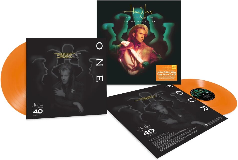 Howard Jones - Dream Into Action - The Farmyard Sessions 2025 Reissue, Cherry Red, Limited Edition, Orange Vinyl, 2 LPs