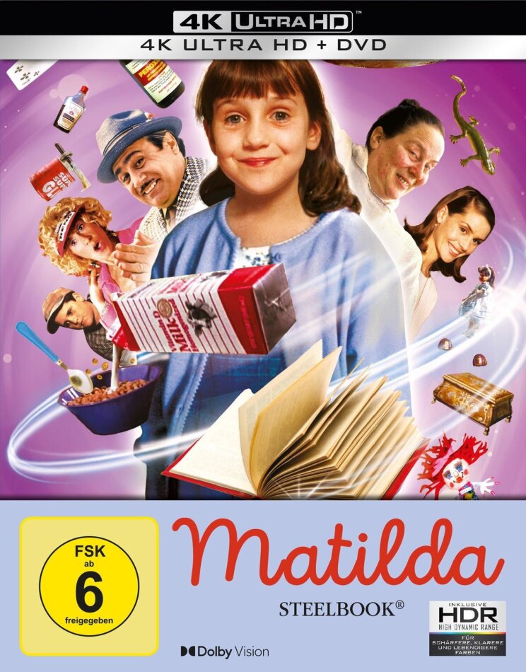 Matilda (1996) Limited Edition, Steelbook, 4K Ultra HD + DVD