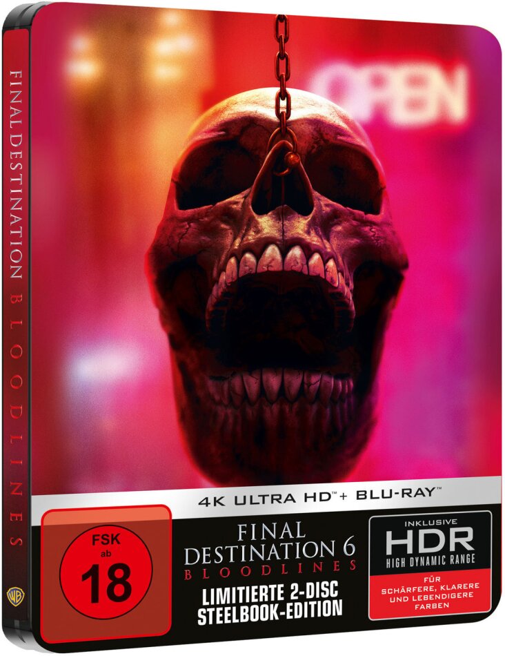 Final Destination: Bloodlines (2025) Limited Edition, Steelbook, 4K Ultra HD + Blu-ray