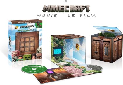 Minecraft le film (2025) (Cube, &Eacute;dition Collector Limit&eacute;e, 4K Ultra HD + Blu-ray)