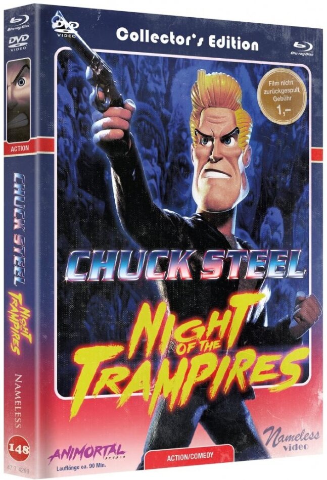 Chuck Steel: Night of the Trampires (2018) Cover C, Limited Collector's Edition, Mediabook, Blu-ray + DVD