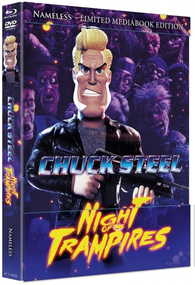 Chuck Steel: Night of the Trampires (2018) Cover D, Limited Edition, Mediabook, Blu-ray + DVD