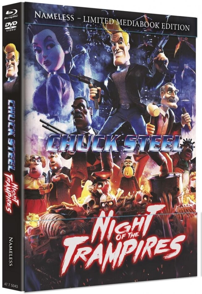 Chuck Steel: Night of the Trampires (2018) Cover F, Limited Edition, Mediabook, Blu-ray + DVD