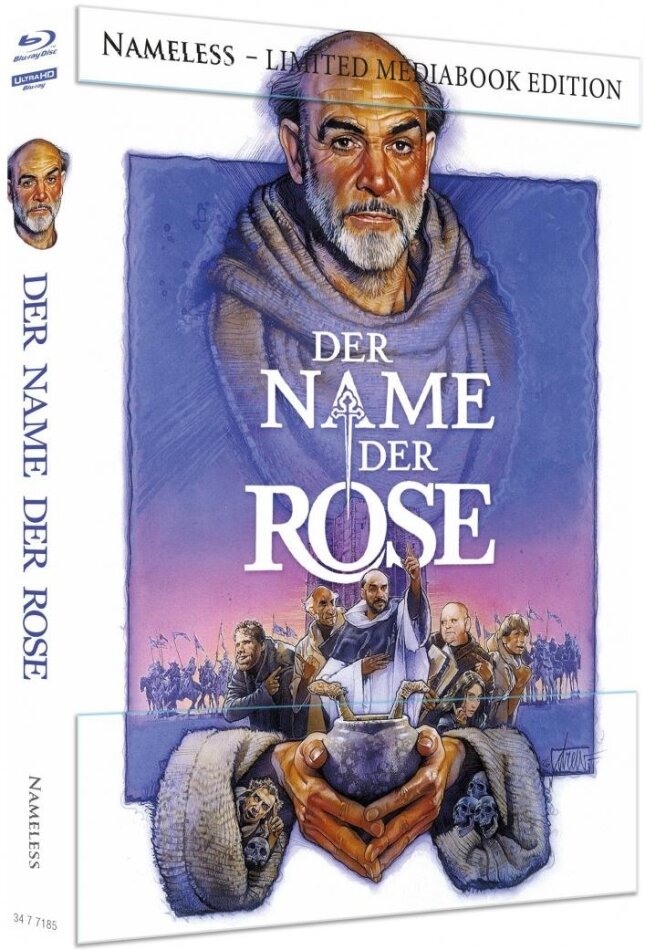 Der Name der Rose (1986) Cover B, Limited Edition, Mediabook, 4K Ultra HD + Blu-ray