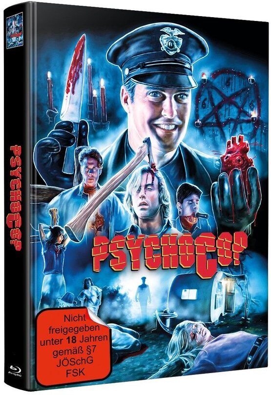 Psycho Cop (1989) Wattiert, Limited Edition, Mediabook, 3 Blu-rays