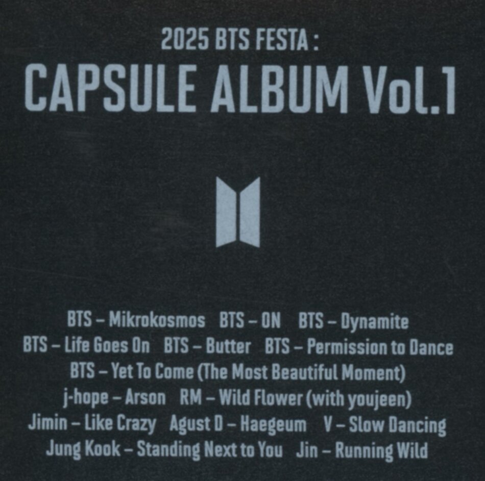 BTS (Bangtan Boys) (K-Pop) - 2025 BTS FESTA : CAPSULE ALBUM Vol.1 - No CD!!!