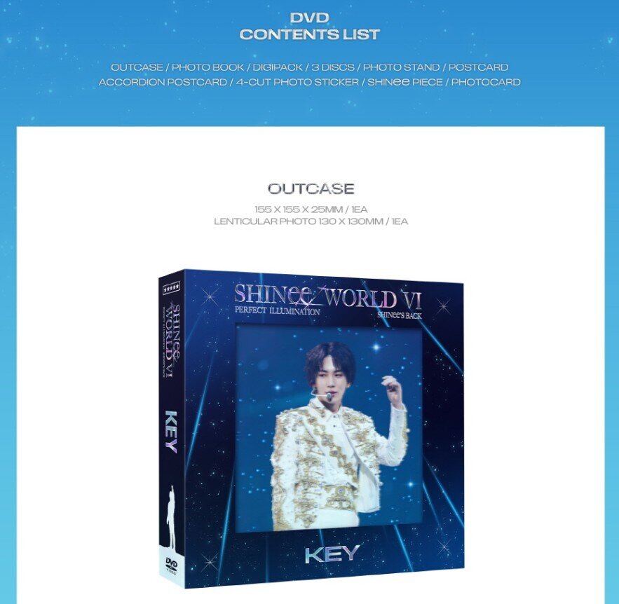 Shinee (K-Pop) - World VI - Perfect Illumination: Shinee's Back KEY Version, 3 DVDs