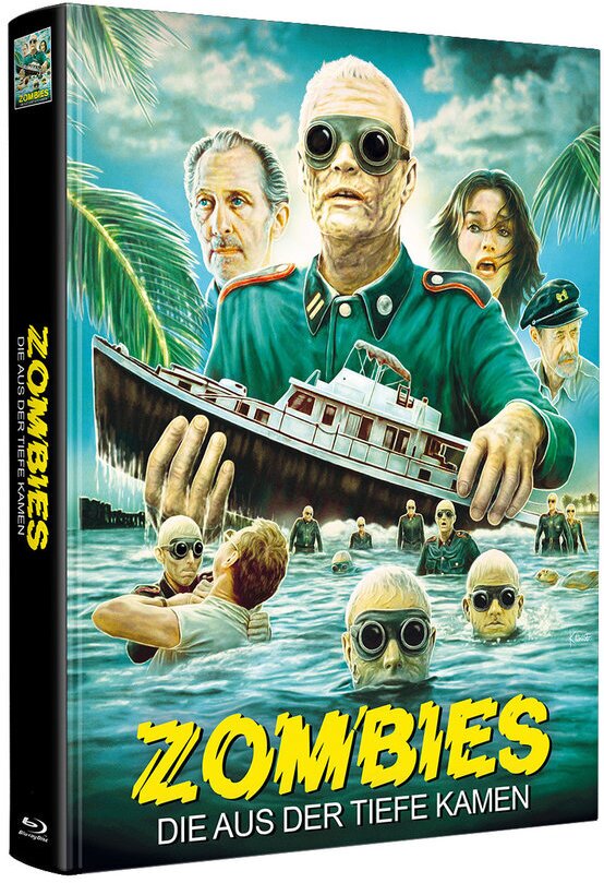 Zombies - Die aus der Tiefe kamen (1977) Wattiert, Limited Edition, Mediabook, Uncut, 3 Blu-rays