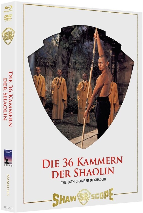 Die 36 Kammern der Shaolin (1978) Cover B, Limited Edition, Mediabook, Uncut, Blu-ray + DVD