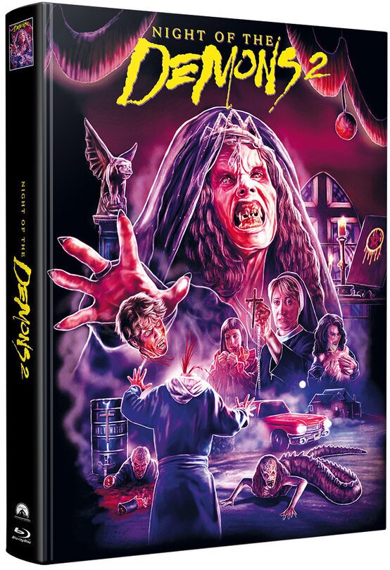 Night of the Demons 2 (1994) Wattiert, Limited Edition, Mediabook, Uncut, 2 Blu-rays