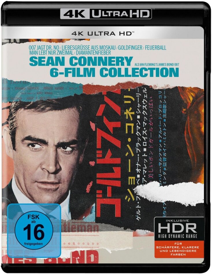 Sean Connery 6-Film Collection - 007 - James Bond 6 4K Ultra HDs