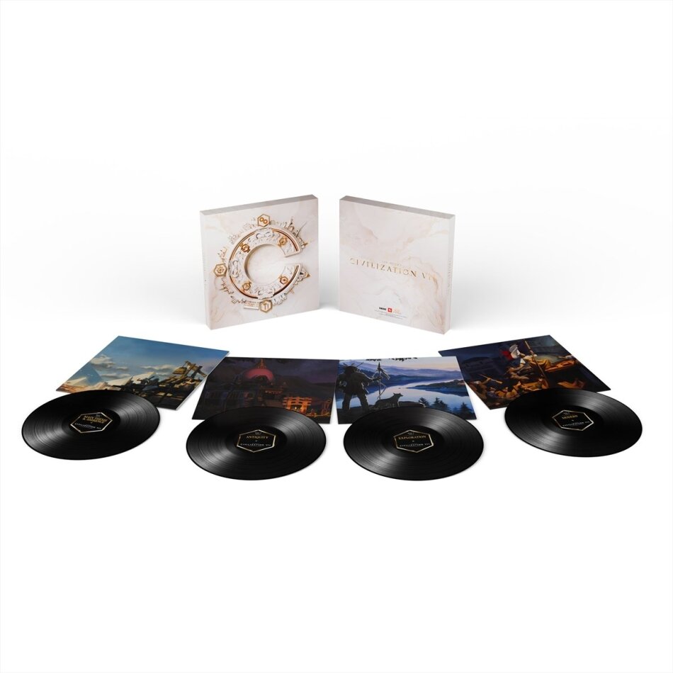 Christopher Tin, Geoff Knorr & Roland Rizzo - Sid Meier's Civilization VII - OST Deluxe Edition, 4 LPs