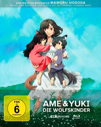 Ame & Yuki - Die Wolfskinder (2012) (Limited Edition, Steelbook, 4K Ultra HD + Blu-ray)