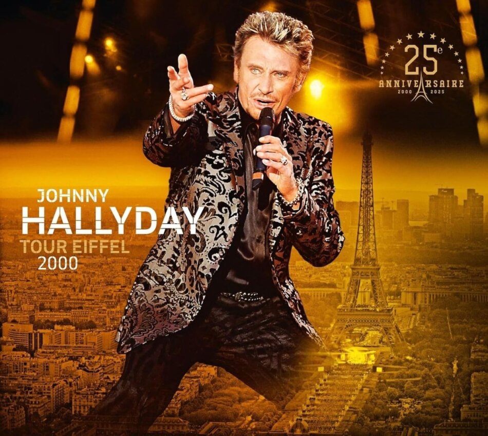 Johnny Hallyday - Live à la Tour Eiffel 2025 Reissue, 25th Anniversary Edition, 2 CDs + 2 DVDs