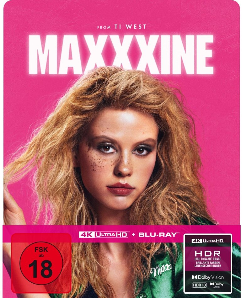 MaXXXine (2024) Limited Edition, Steelbook, 4K Ultra HD + Blu-ray