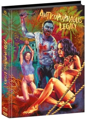 Antropophagus Legacy (2024) (Cover A, Wattiert, Limited Edition, Mediabook, Uncut, Blu-ray + DVD)
