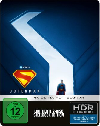 Superman (2025) (Cover B, Limited Edition, Steelbook, 4K Ultra HD + Blu-ray)