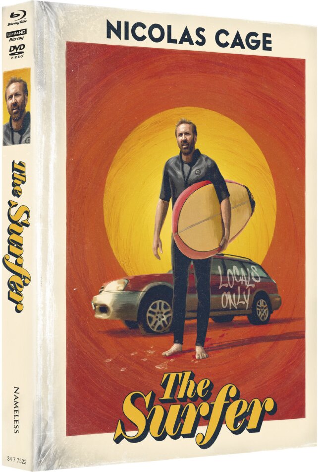The Surfer (2024) Cover A, Wattiert, Limited Edition, Mediabook, 4K Ultra HD + Blu-ray + DVD