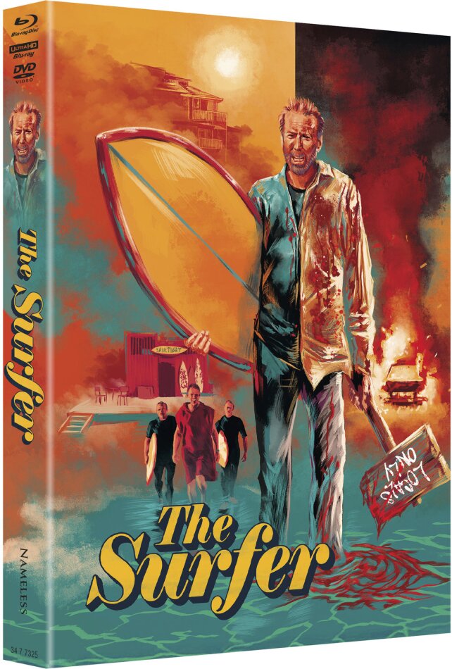 The Surfer (2024) Cover D, Limited Edition, Mediabook, 4K Ultra HD + Blu-ray + DVD