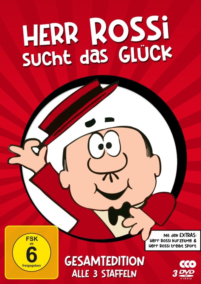 Herr Rossi sucht das Glück - Staffel 1-3 Gesamtedition, 3 DVDs
