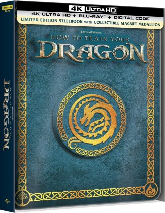 How to Train Your Dragon (2025) (+ Magnetic Medallion, Limited Edition, Steelbook, 4K Ultra HD + Blu-ray)