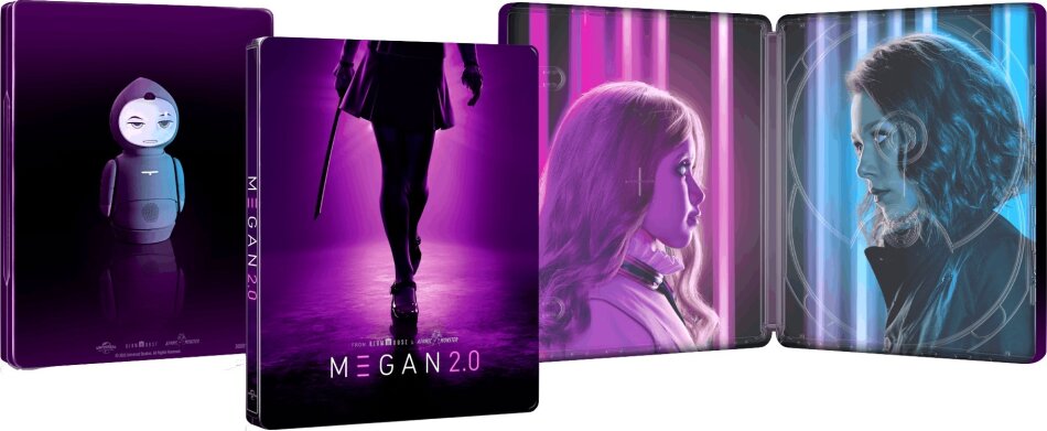 M3GAN 2.0 (2025) Kinoversion, Limited Edition, Steelbook, Unrated, 4K Ultra HD + Blu-ray