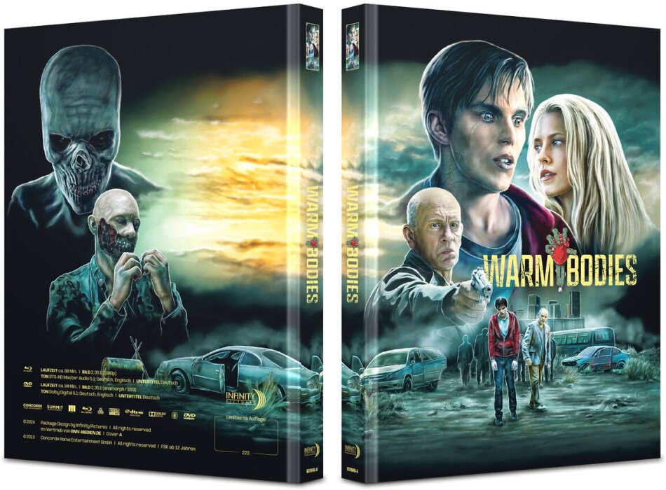 Warm Bodies (2013) Cover A, Limited Edition, Mediabook, Blu-ray + DVD