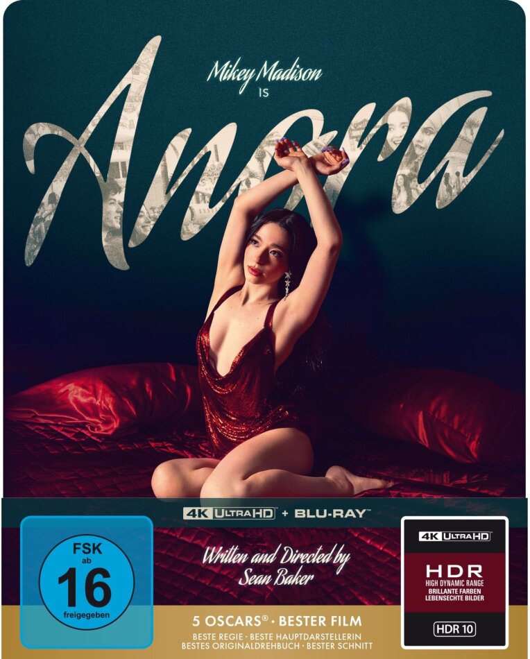 Anora (2024) Limited Edition, Steelbook, 4K Ultra HD + Blu-ray