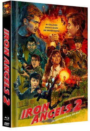 Iron Angels 2 - Die h&auml;rtesten Engel der Welt (1988) (Cover B, Limited Edition, Blu-ray + DVD)