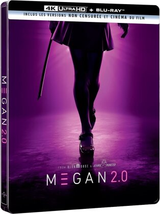 M3GAN 2.0 (2025) (Version non censur&eacute;e, Version Cin&eacute;ma, &Eacute;dition Limit&eacute;e, Steelbook, 4K Ultra HD + Blu-ray)