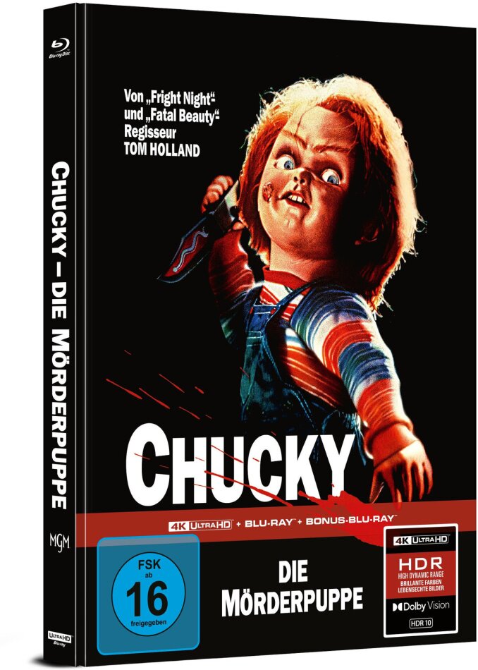 Chucky – Die Mörderpuppe (1988) Cover A, Limited Edition, Mediabook, 4K Ultra HD + 2 Blu-rays
