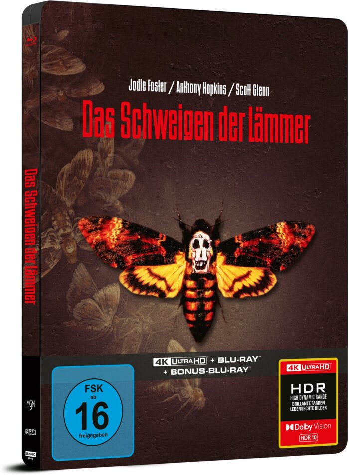 Das Schweigen der Lämmer (1991) Limited Edition, Steelbook, 4K Ultra HD + 2 Blu-rays