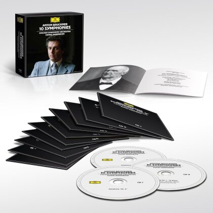 Daniel Barenboim, Anton Bruckner (1824-1896) & Chicago Symphony Orchestra (CSO) - 10 Symphonies (2025 Reissue, Deutsche Grammophon, 10 CD)