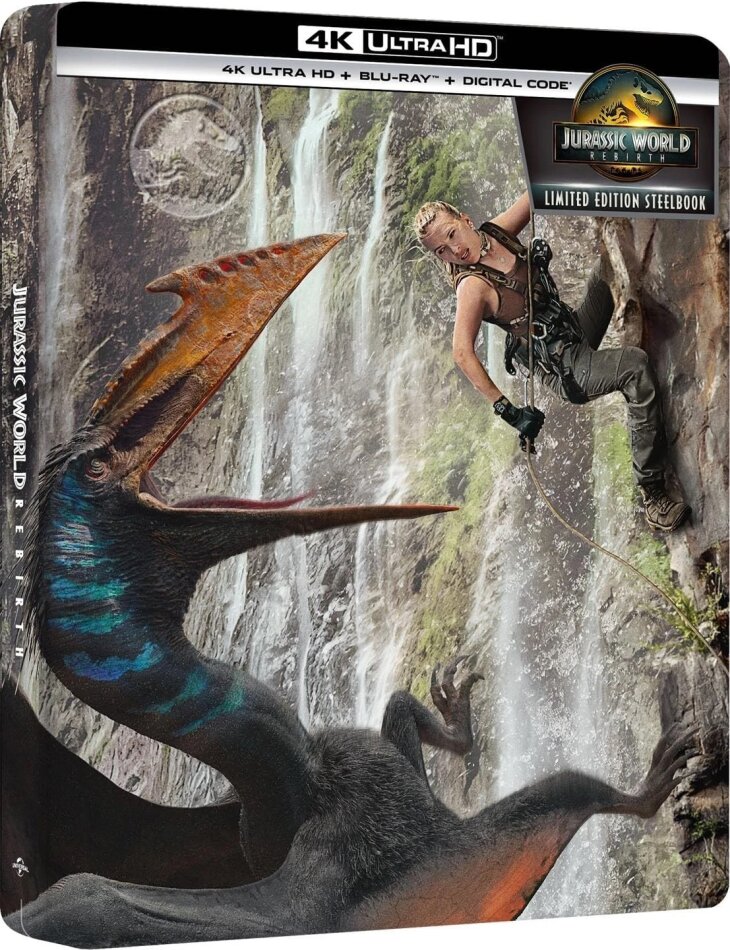 Jurassic World: Rebirth (2025) Limited Edition, Steelbook, 4K Ultra HD + Blu-ray
