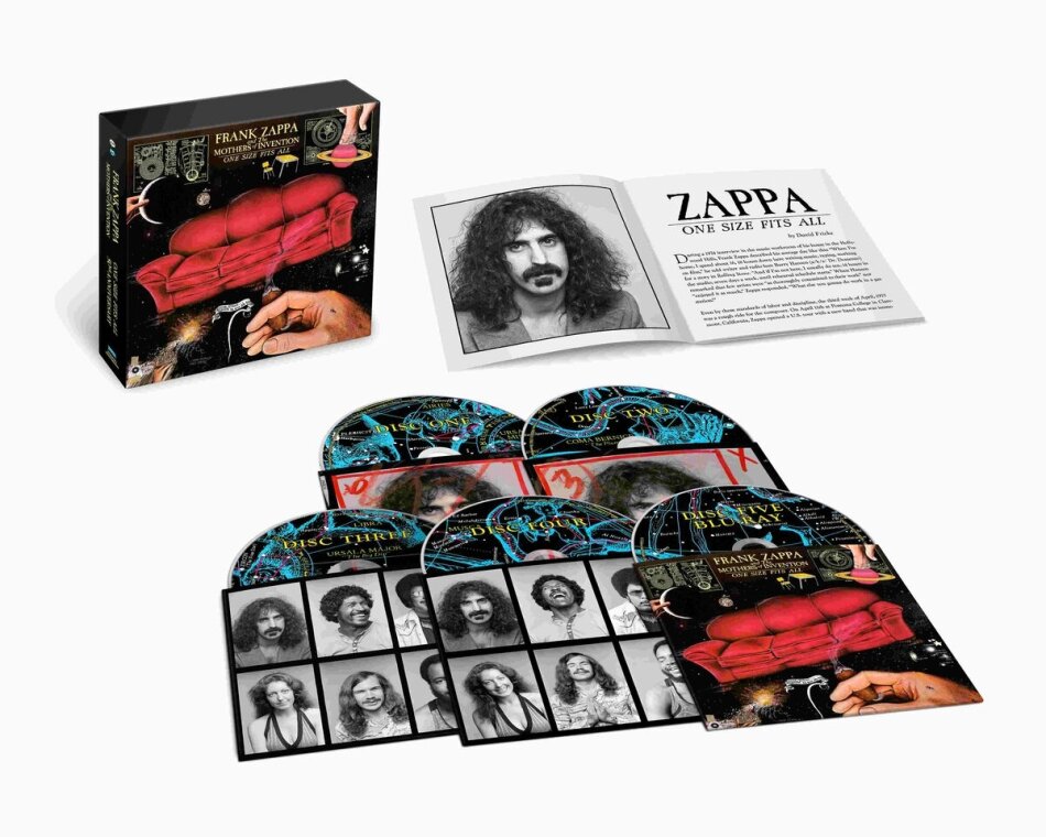 Frank Zappa & The Mothers Of Invention - One Size Fits All 2025 Reissue, Zappa Records, Deluxe Edition, 4 CDs + Blu-ray