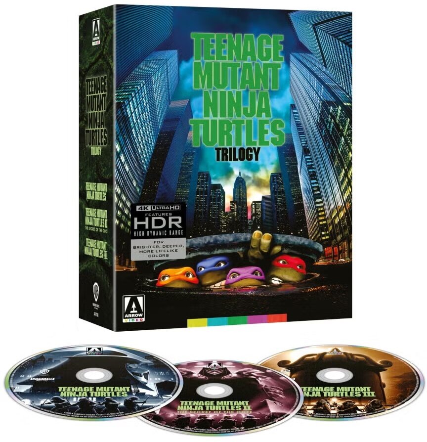 Teenage Mutant Ninja Turtles 1-3 - Trilogy Limited Edition, Restored, 3 4K Ultra HDs