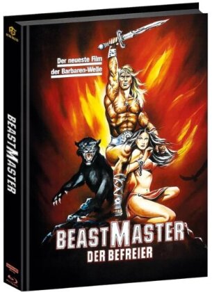 Beastmaster - Der Befreier (1982) (Cover B, Wattiert, Extended Edition, Kinoversion, Limited Edition, Mediabook, 4K Ultra HD + Blu-ray)