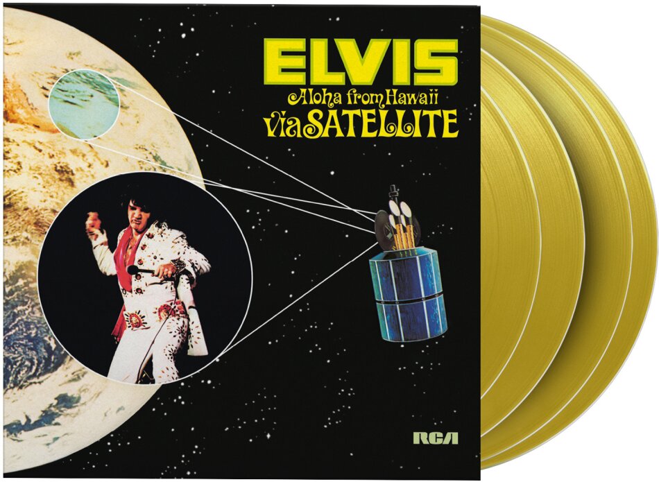 Elvis Presley - Aloha From Hawaii Via Satellite 2025 Reissue, Music On Vinyl, Yellow Vinyl, 4 LPs